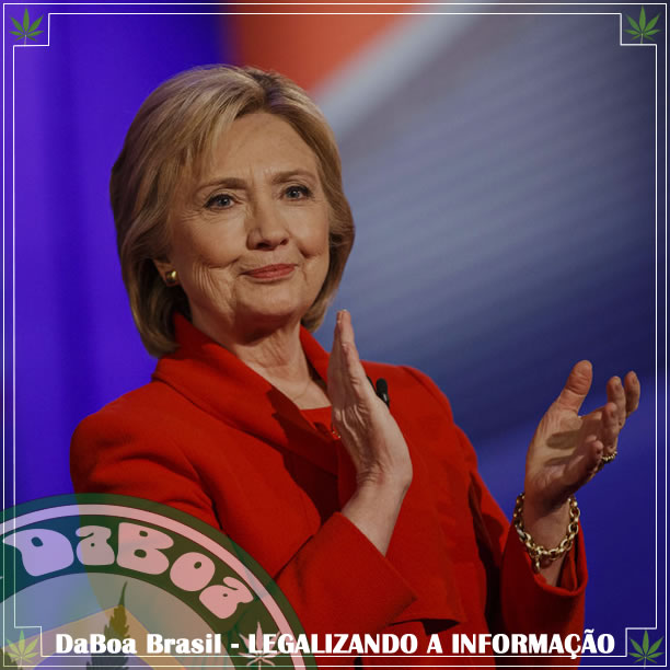 Hillary Clinton disse que está disposta a renegociar a maconha se for eleita presidente dos EUA