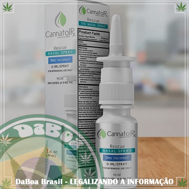 Spray nasal com THC suprime a convulsão em apenas 10 segundos